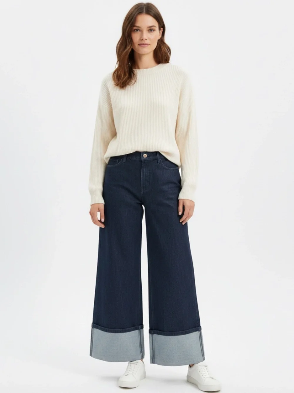 NWT Nine West Cuffed blue jeans 12